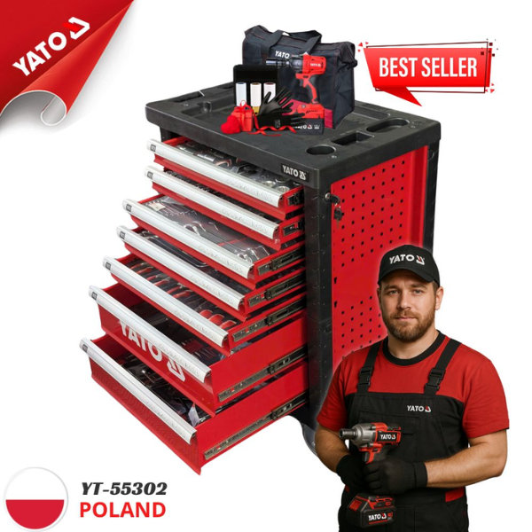 Tủ Đồ Nghề FULL OPTION 400 Chi Tiết Yato YT-55302 - Ba Lan