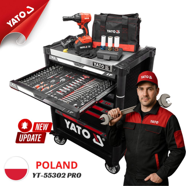 Tủ Đồ Nghề 400 Món Yato YT-55302 Pro - Đầy Đủ & Chuyên Nghiệp Nhất