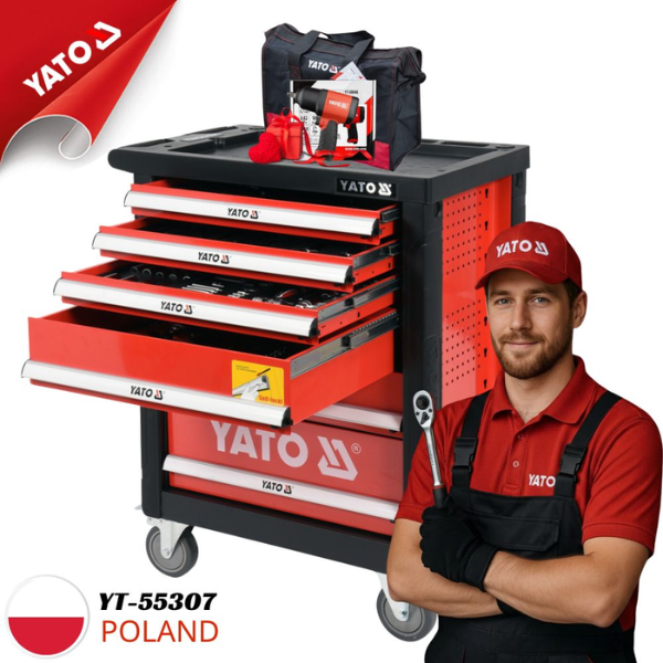 Tủ đồ nghề 185 Món Cơ Bản Yato YT-55307 - Ba Lan