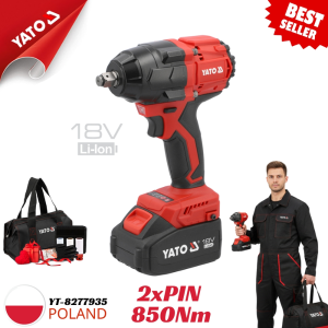 Máy Bắn Bu-lông Pin Yato YT-8277935 (850Nm) - Siêu Lực Siết