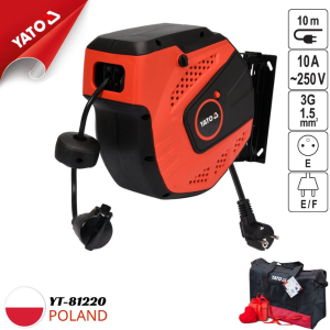 Cuộn Dây Điện Tự Rút Yato YT-81220 (10m) - Chính Hãng Ba Lan