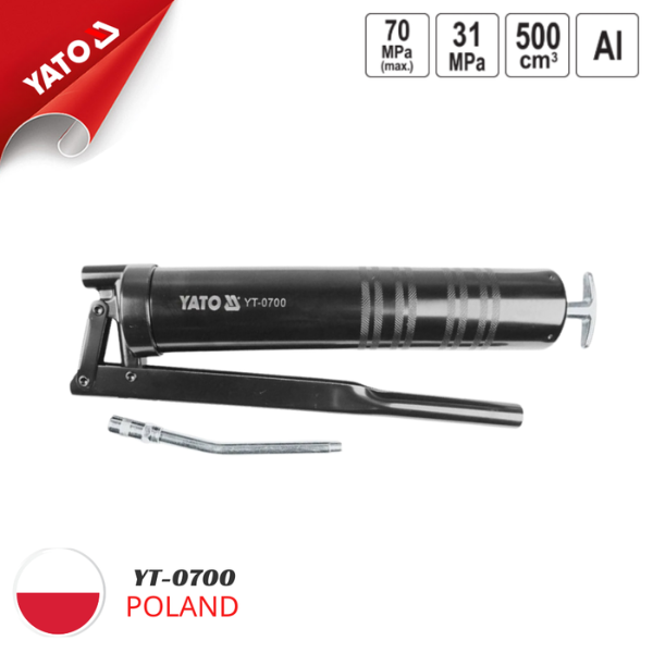Súng Bơm Mỡ Cầm Tay 500cc Yato YT-0700 (70Mpa) - Chính Hãng Ba Lan