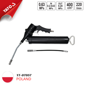Súng Bơm Mỡ Khí Nén 400cc Yato YT-07057 - Chính Hãng Ba Lan