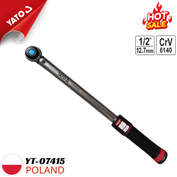 Cần Siết Cân Lực 1/2" Yato YT-07415 (60-300Nm) - Dài 550mm