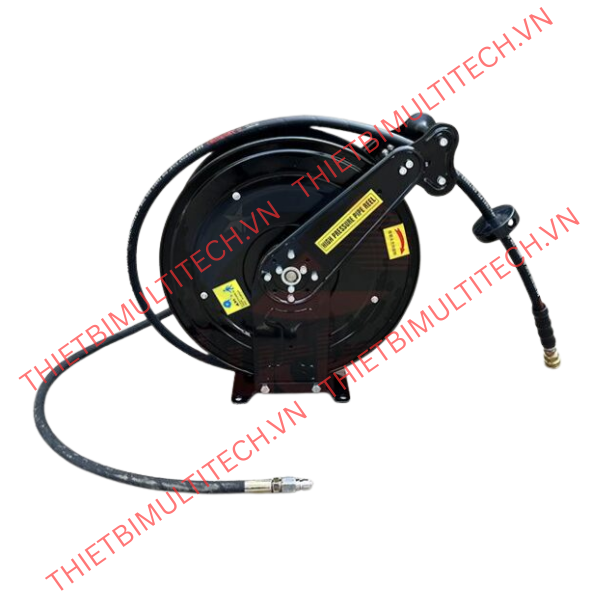 Cuộn Dây Rửa Xe Tự Rút 15m (2 Lõi Thép) - Siêu Bền Cho Garage